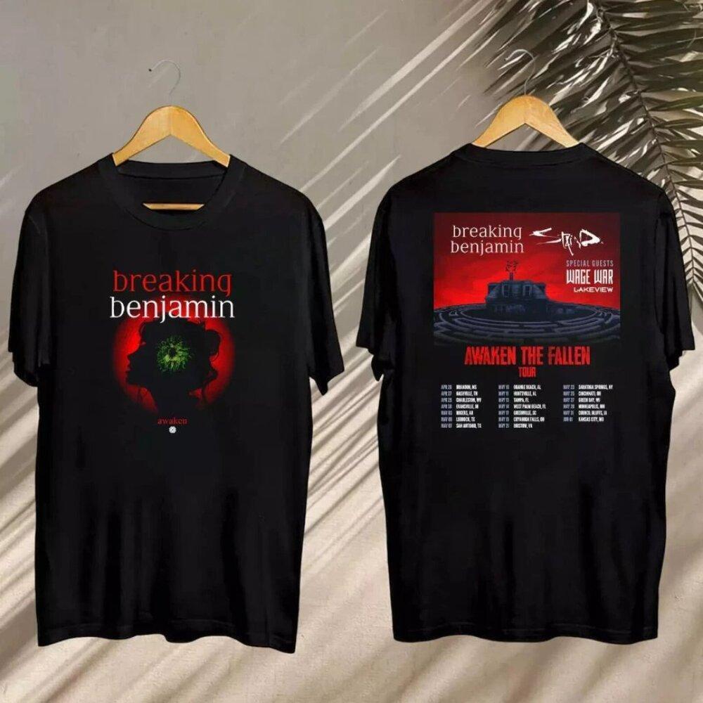 Breaking Benjamin Tour T-Shirt 2 Sided